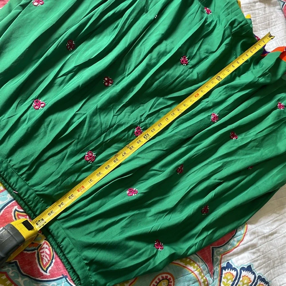 Full circle maxi skirt with Gujarati mirror work